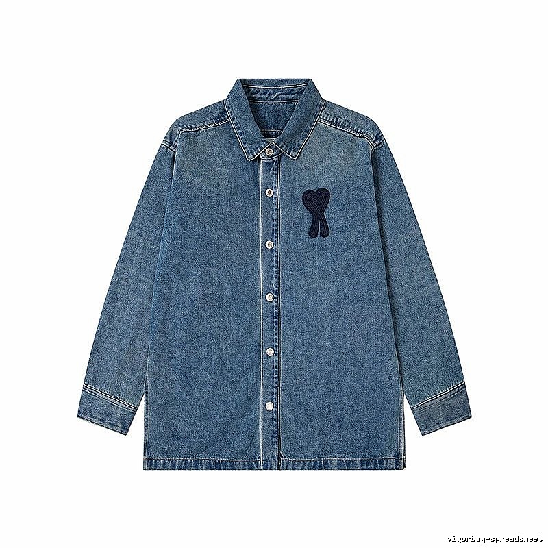 AMI Love Denim Shirt