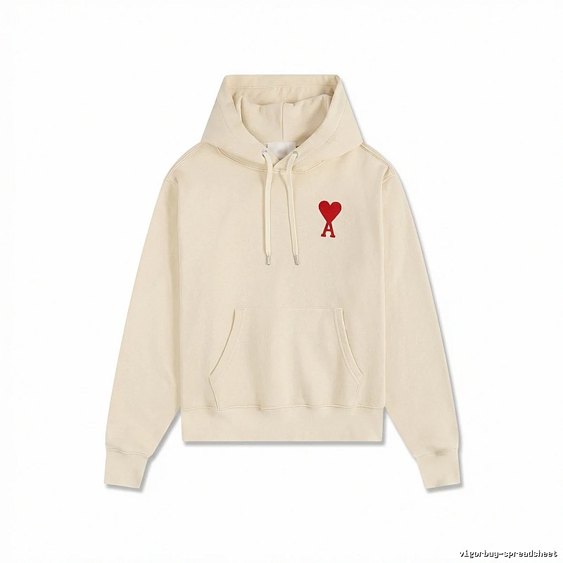 AMI Love Pattern Beige Sweatshirt