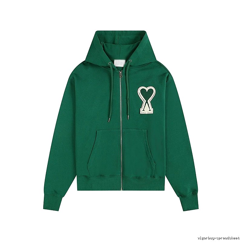 AMI Love Series Green Hoodie