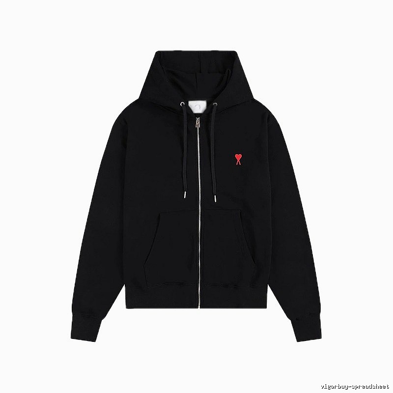 AMI Love Trend Brand Black Hoodie