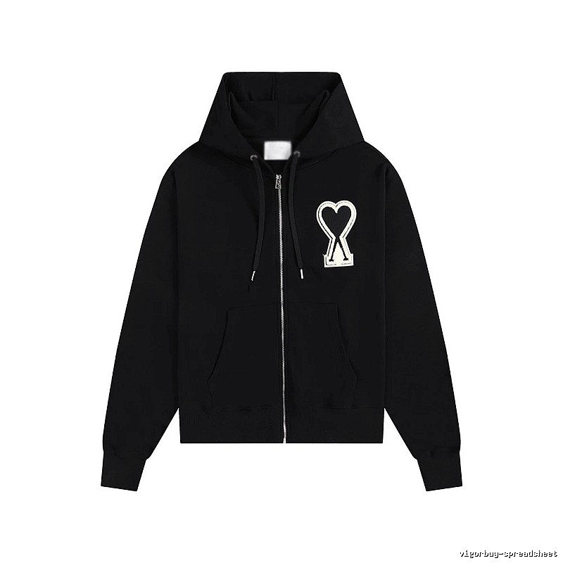 AMI Love Trendy and Cool Black Sweatshirt