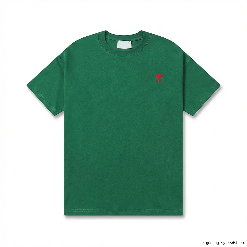 AMI minimalist style green T-shirt