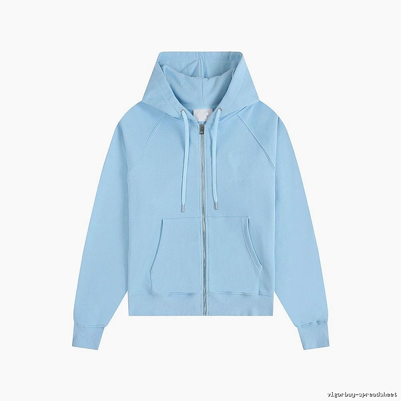 AMI minimalist style light blue sweatshirt