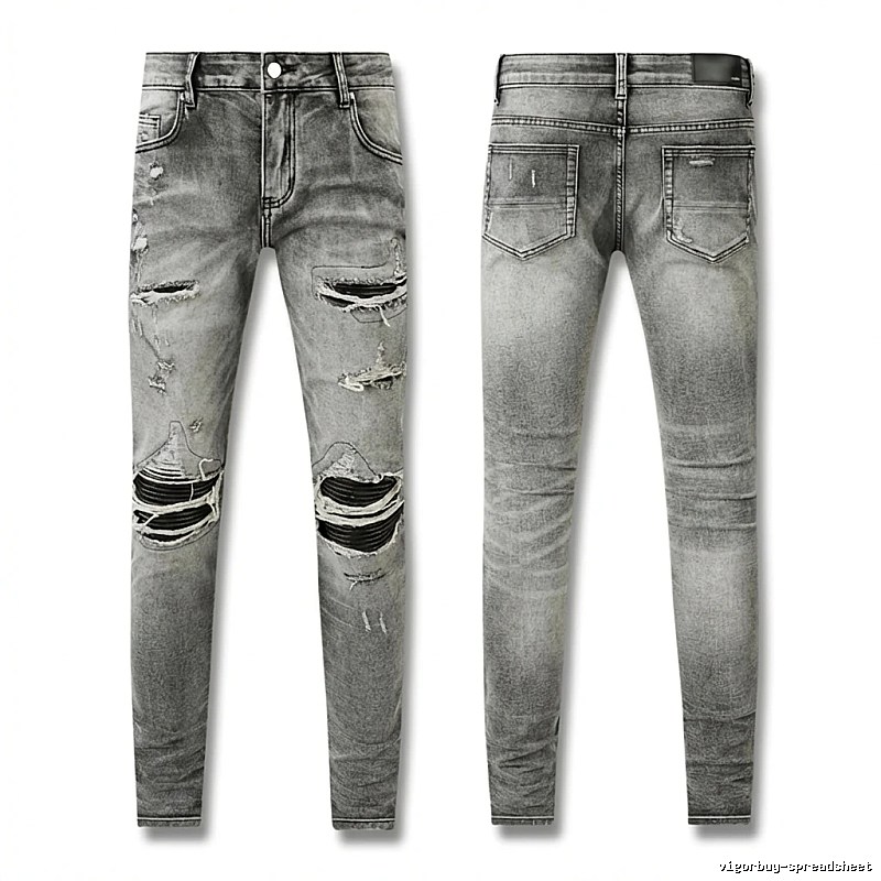 AMI Ripped Trendy Brand Jeans