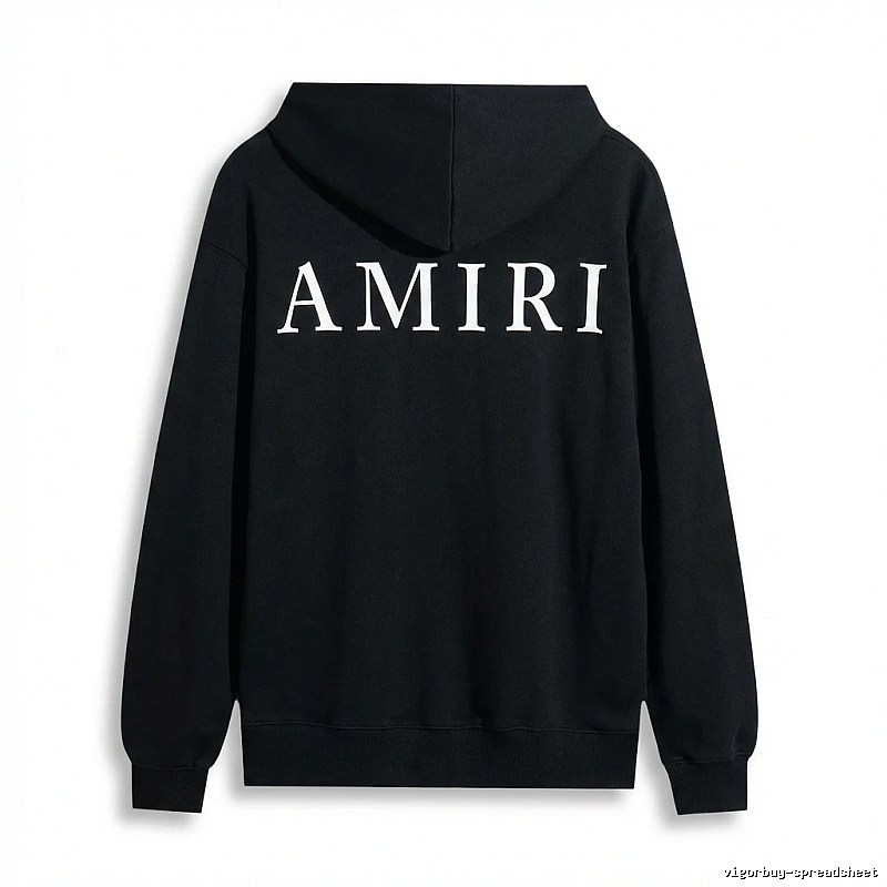 AMIRI Basic Simple Black Sweatshirt