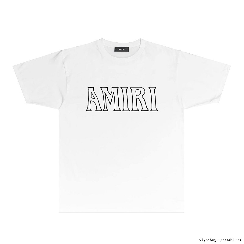 AMIRI Basic Style Simple White T-shirt