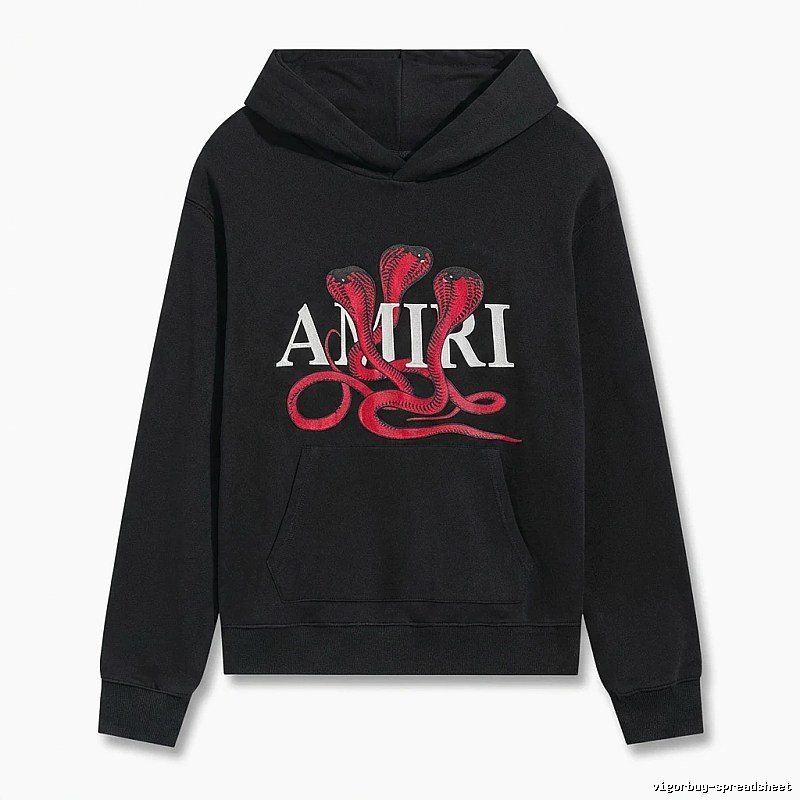 AMIRI black hoodie with snake print