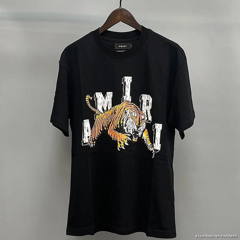 Amiri Black Records Graphic T-Shirt Downtown Style