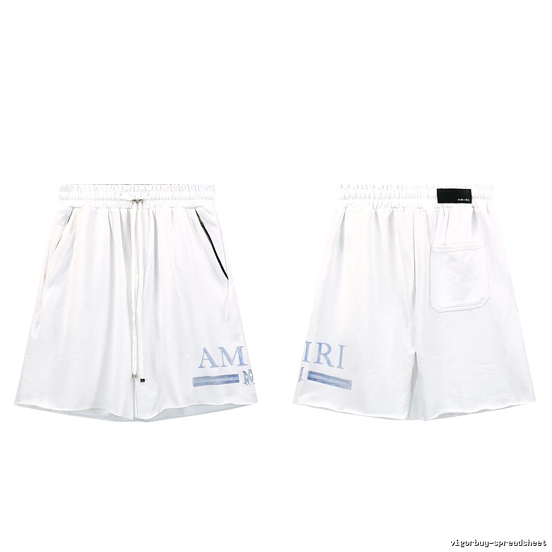 AMIRI Letter Print Street Style White Shorts