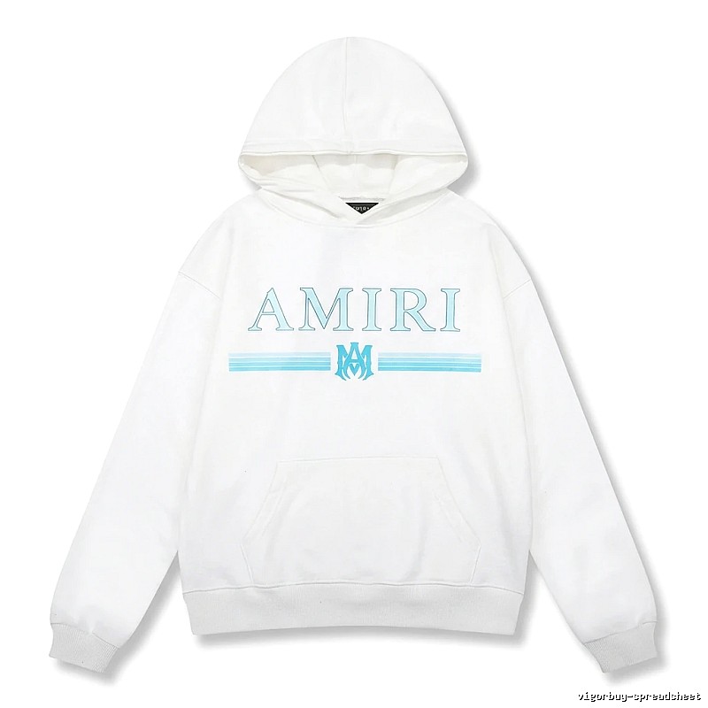 AMIRI letter - printed white hoodie