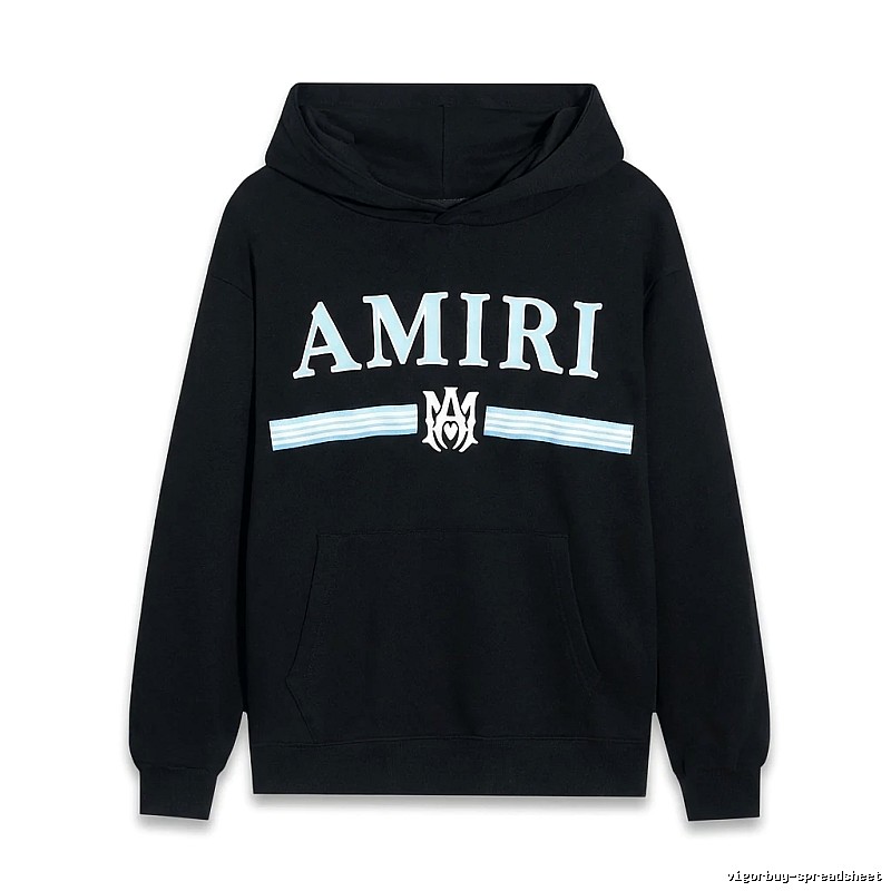 AMIRI letter-printing style black sweatshirt