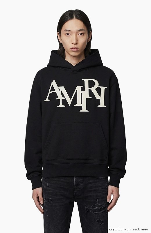 AMIRI letter-style black sweatshirt