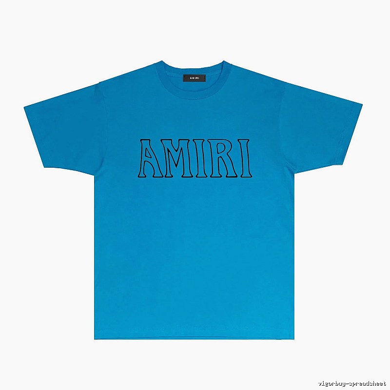 AMIRI minimalist blue T-shirt
