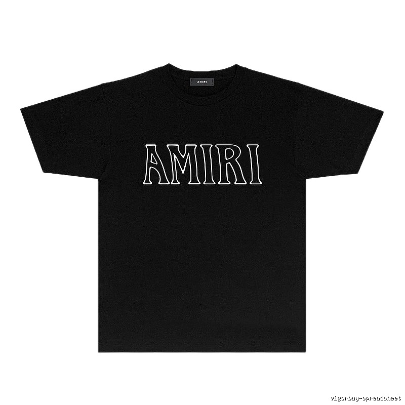 AMIRI minimalist style black T-shirt