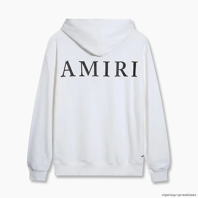 AMIRI minimalist style white hoodie
