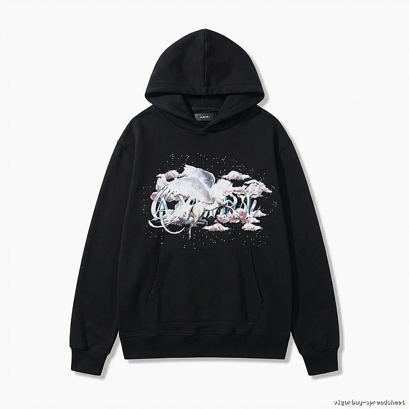AMIRI Printed Trendy Black Sweatshirt