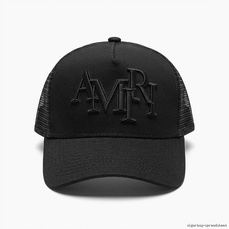 AMIRI retro-style black hat