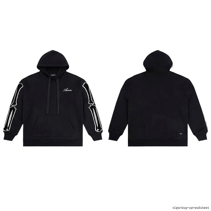 AMIRI Skull Style Black Hoodie