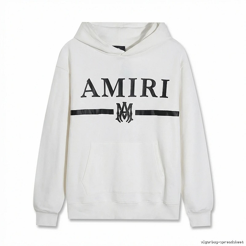 AMIRI Trendy Brand Letter Style White Hoodie