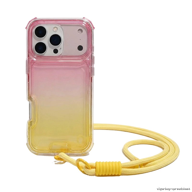 Apple Gradient Transparent Style Phone Case