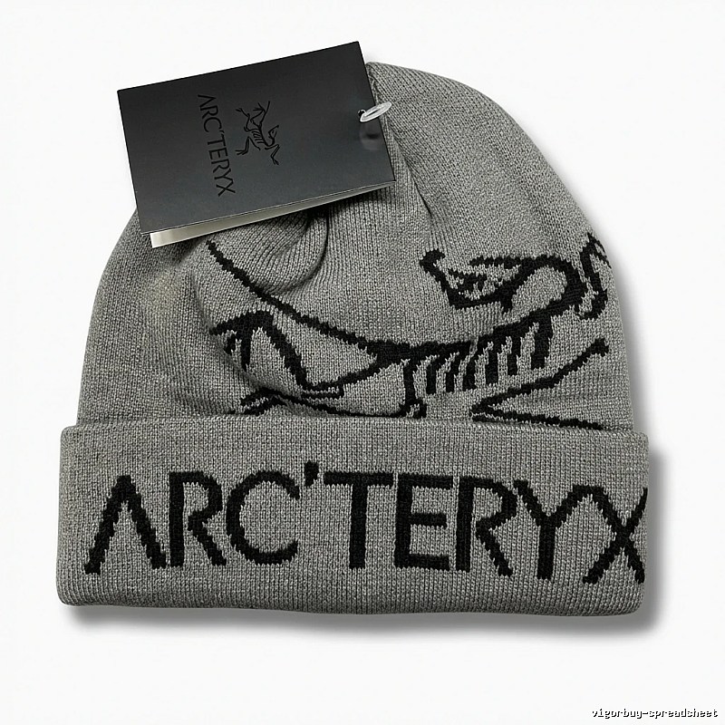 Arc'teryx minimalist style grey knitted hat