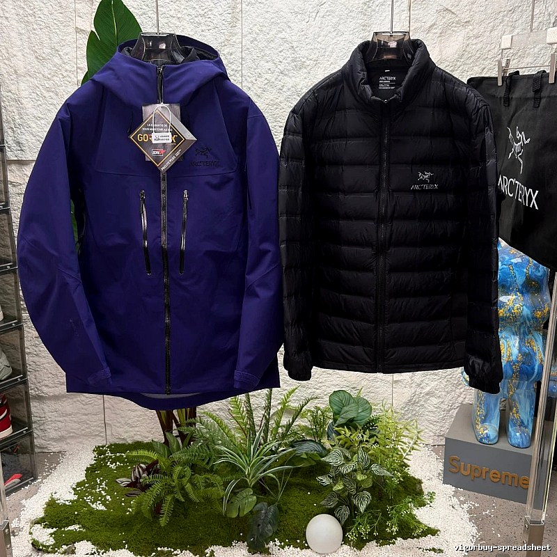 Arc’teryx outdoor style black down jacket