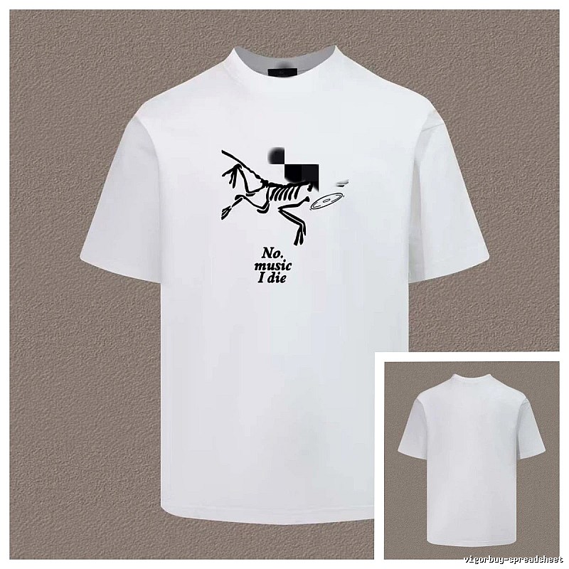 Arc'teryx Skull Print Trendy Cool Style White T-Shirt