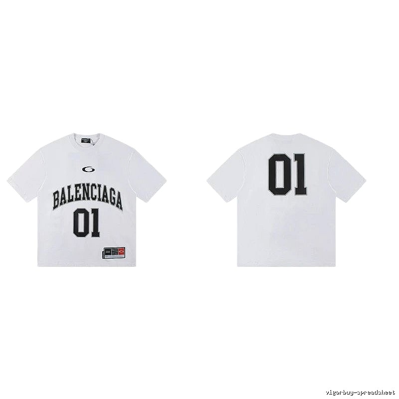 Balenciaga 01 Collection Street Style White Short-sleeve T-shirt