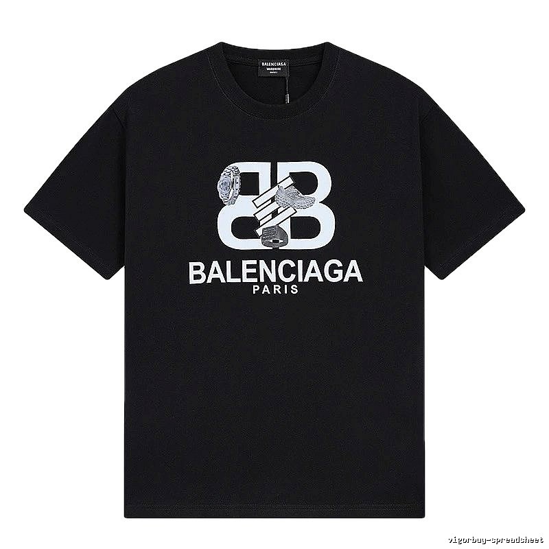 Balenciaga BB Print Short-sleeve Shirt