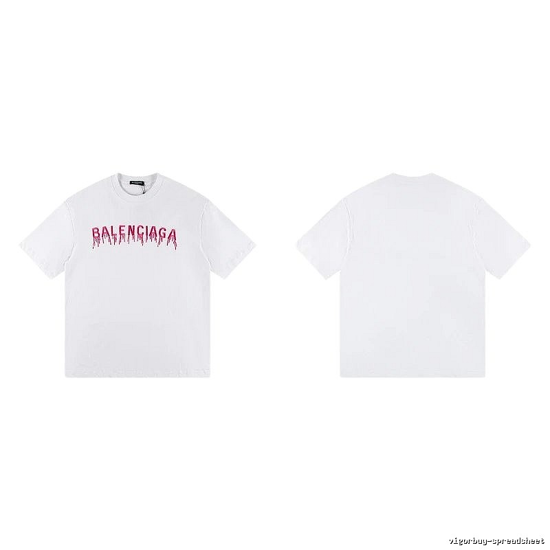 Balenciaga Blood Drop Collection Street Style White T-Shirt