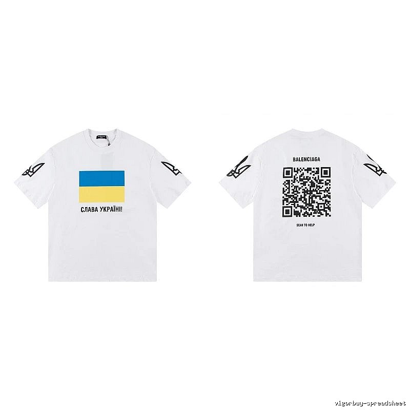 Balenciaga Charity Limited Edition Street Style White T-Shirt