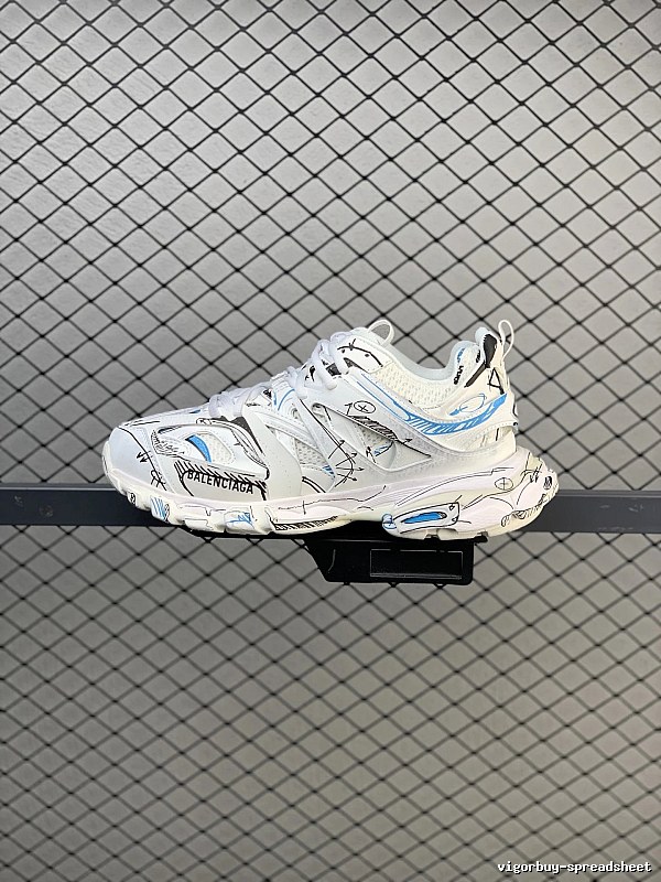 Balenciaga Chunky Runners, Contrast Overlays in White and Silver