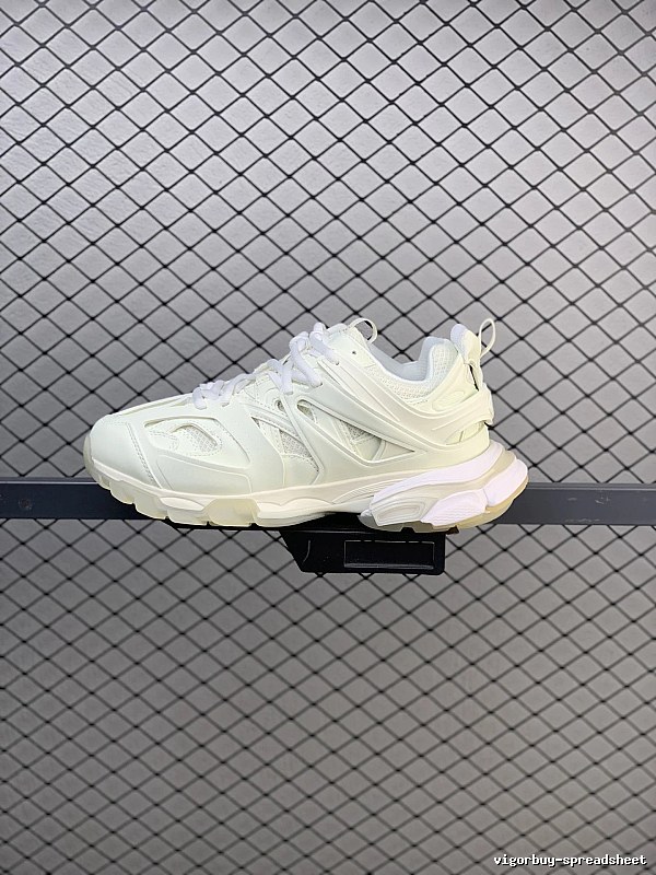 Balenciaga Cream Chunky Runners with Raised Heel Cushioning