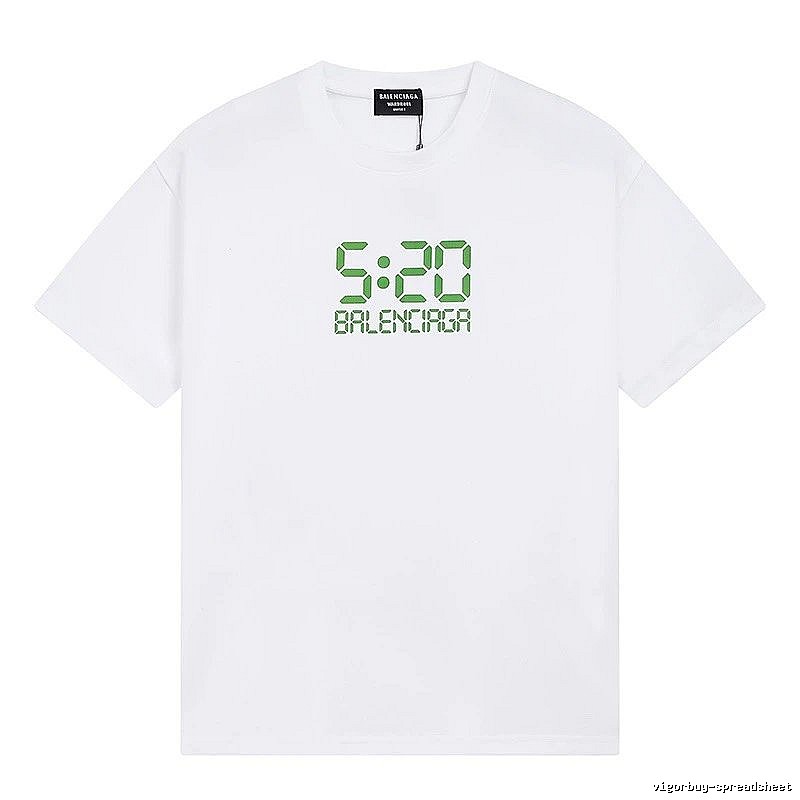 Balenciaga digital-style white T-shirt