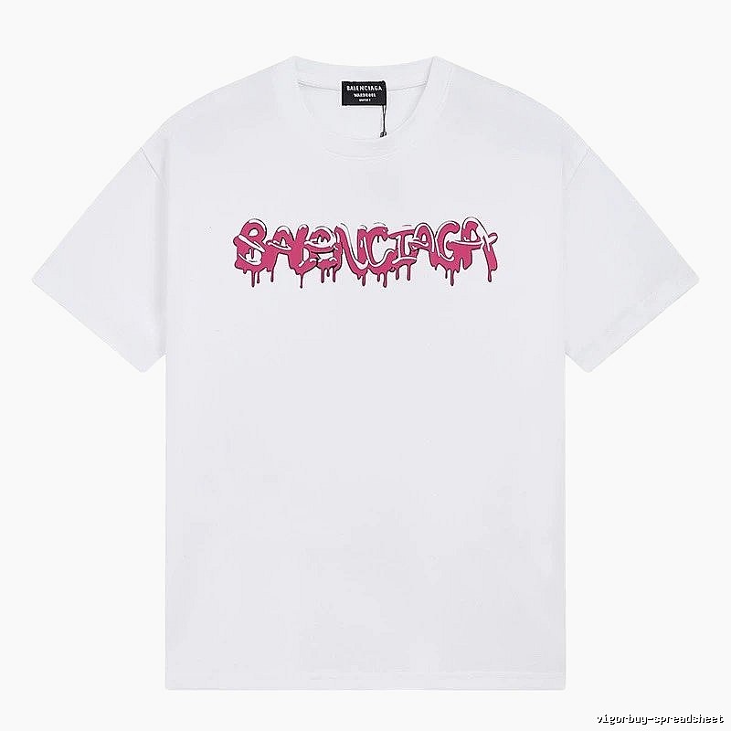 Balenciaga Graffiti Street Style White T-shirt