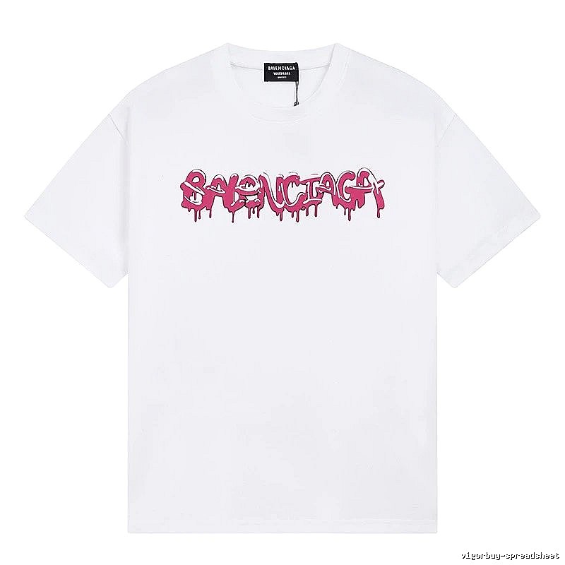 Balenciaga graffiti-style white T-shirt