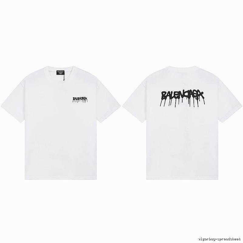 Balenciaga Graffiti Style White T-shirt