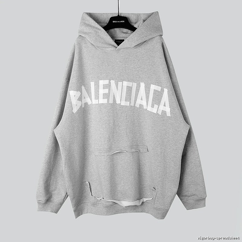 Balenciaga letter-style grey sweatshirt