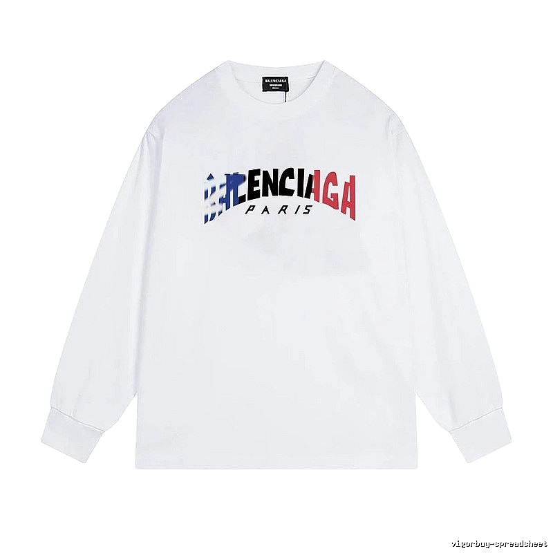 Balenciaga letter-style white T-shirt