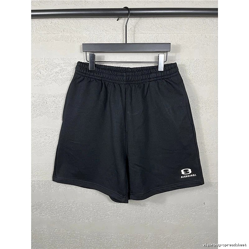 Balenciaga minimalist style black shorts