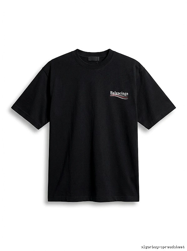Balenciaga minimalist style black T-shirt