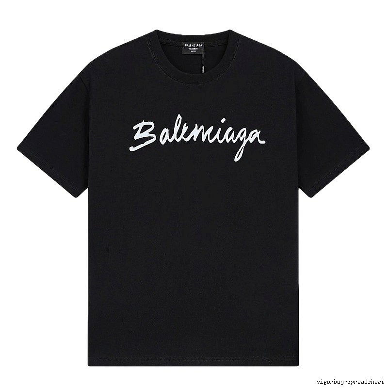 Balenciaga minimalist style black T-shirt