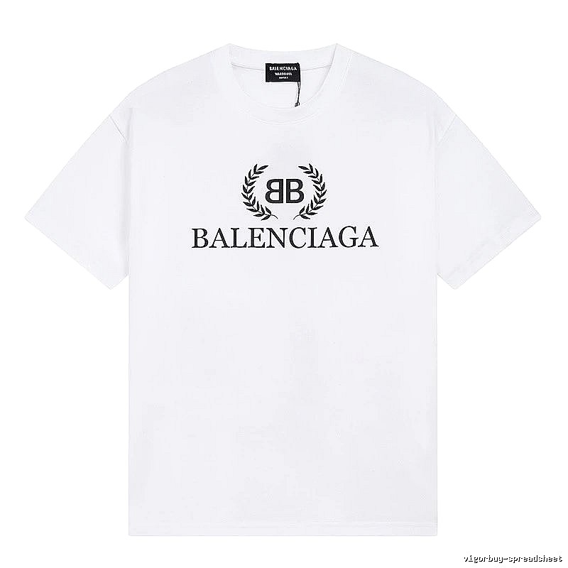 Balenciaga Printed Simple White T-shirt