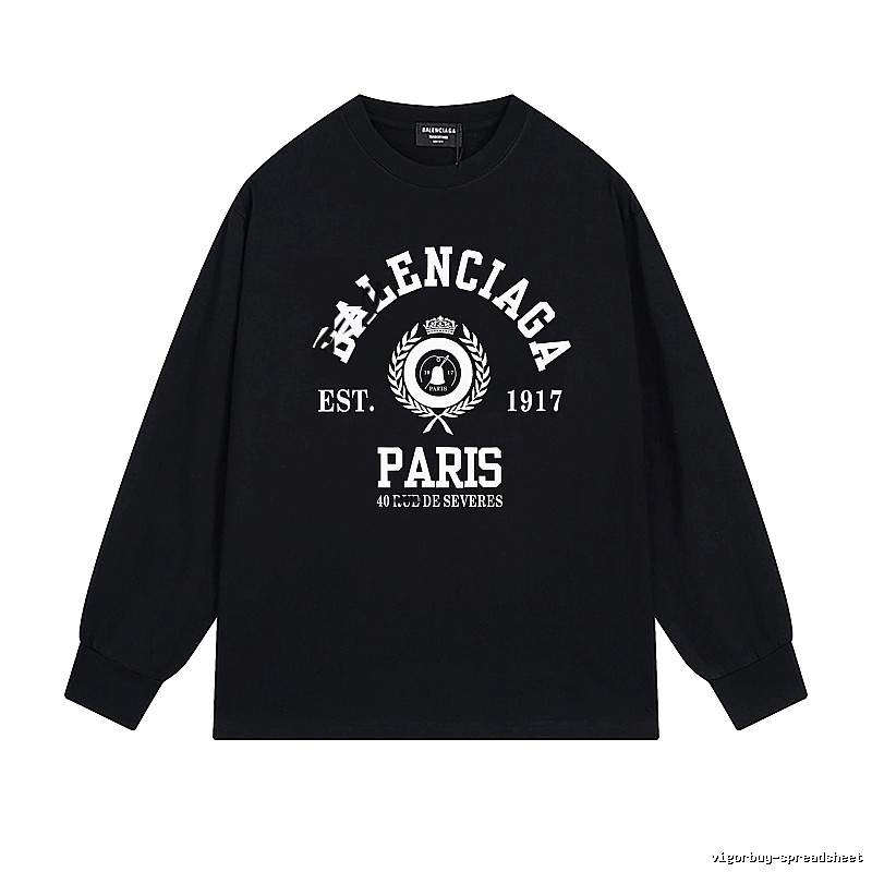 Balenciaga retro black long-sleeve