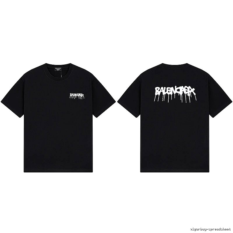 Balenciaga street-style black T-shirt