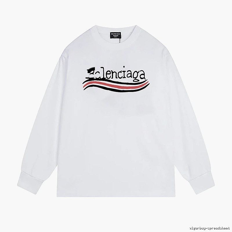 Balenciaga striped white long-sleeve