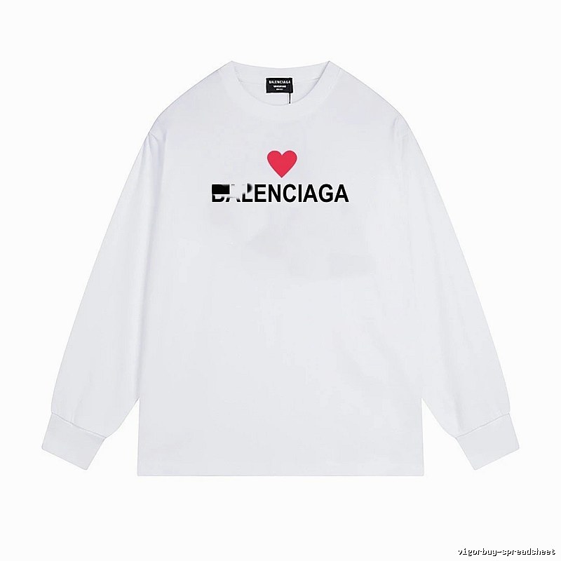 Balenciaga's simple white T-shirt with a heart design.