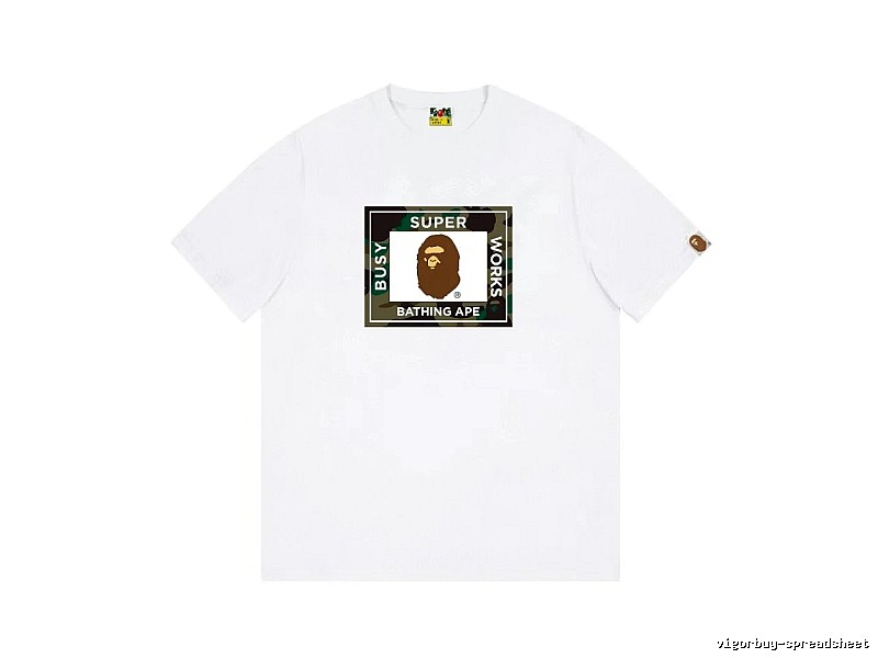 Bape Ape Head Camouflage Style Short-sleeve Shirt