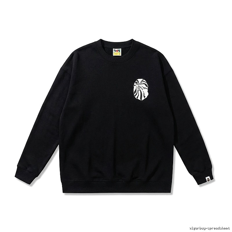 Bape Ape Head Casual Black Sweatshirt