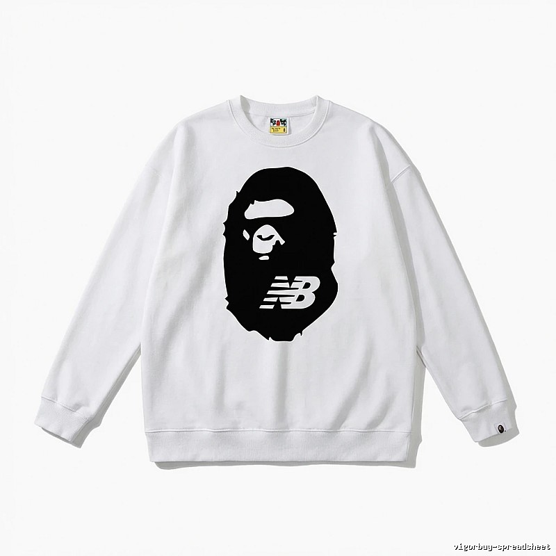 Bape Ape Head Classic White Sweatshirt